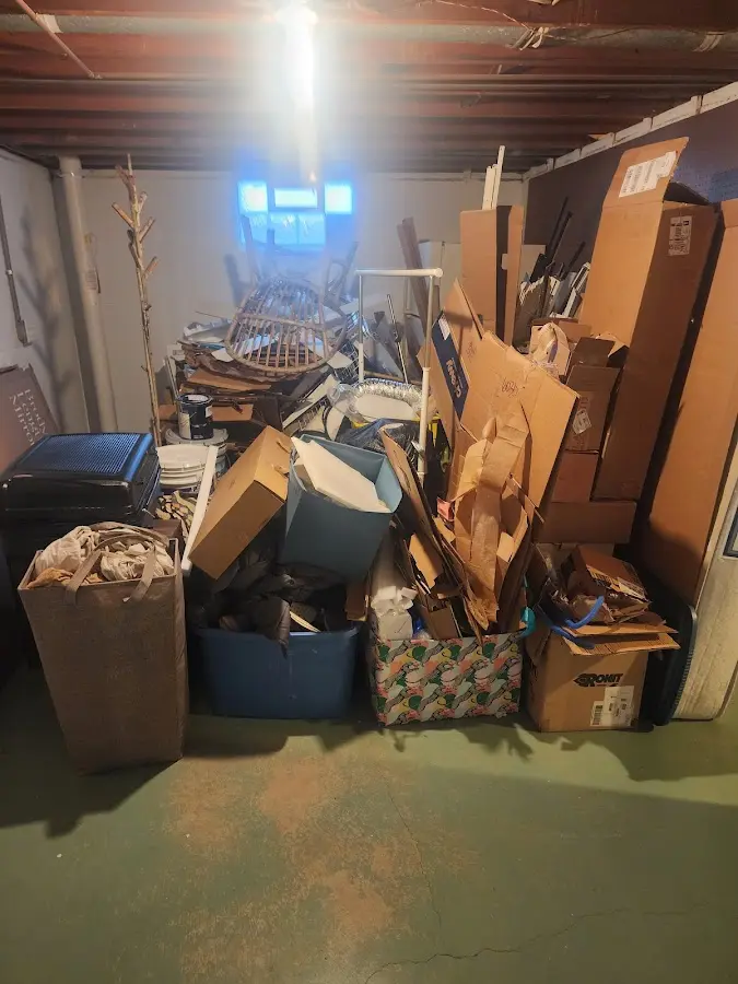 Roll-off dumpster container at job site for Concrete Dumpster Rental in Wallkill